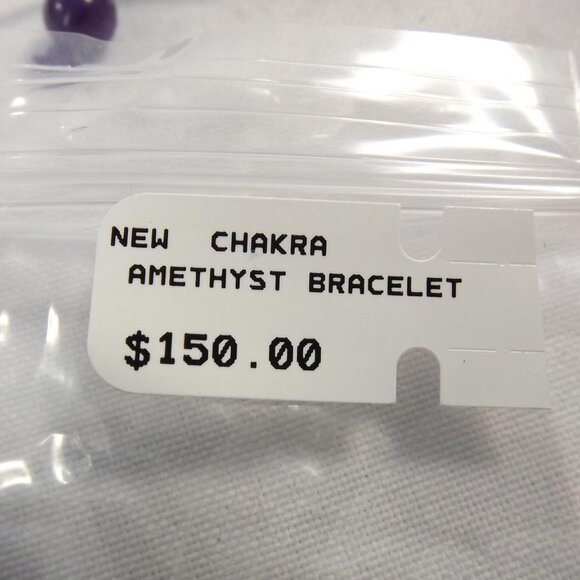 Genuine Amethyst Chakra Bracelet - Picture 8 of 8